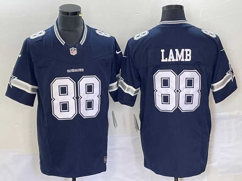 Men's Dallas Cowboys #88 CeeDee Lamb Navy Blue 2023 FUSE Vapor Untouchable Limited Stitched Jersey